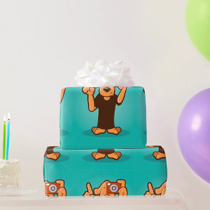 Hond met camera cadeaupapier