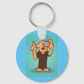 Hond met camera sleutelhanger (Voorkant)