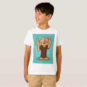 Hond met camera t-shirt (Voorkant volledig)