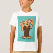 Hond met camera t-shirt (Voorkant)