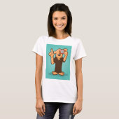 Hond met camera t-shirt (Voorkant volledig)