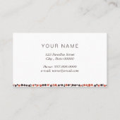 Hond met cirkels visitekaartje (Achterkant)