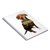 hond met dubbele blootstelling notitieboek (Rechterzijde)