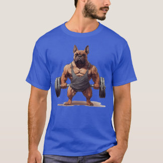 Hond met Dumbbell meisje cadeau T-shirt