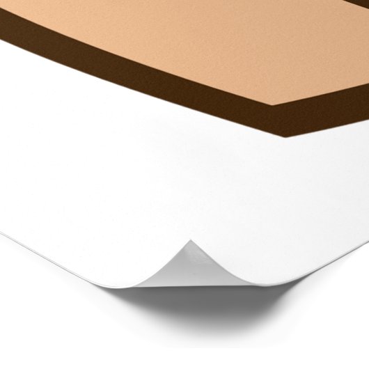 hond met een bot poster (Hoek)