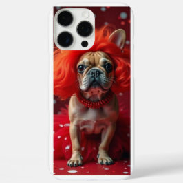 Hond met een rode pruik i-phone hoesje