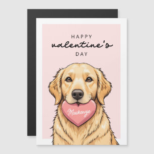 Hond met Hart Gelukkige Valentijnsdag Magnetische