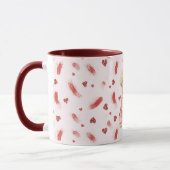 Hond met hartbrilglazen Glitter Love Hearts Mok (Links)