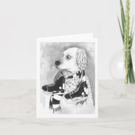 Hond met Hockey School Kaart