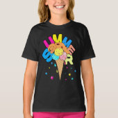 Hond met ijs t-shirt (Voorkant)
