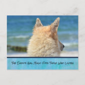 Hond met Inspirerend boodschap Briefkaart (Voorkant)