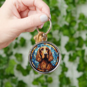 Hond met levendige details sleutelhanger (Hand)