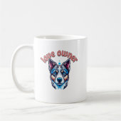 Hond met liefde eigenaar koffiemok (Links)