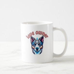Hond met liefde eigenaar koffiemok