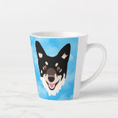 hond met lucht latte mok (Rechts)