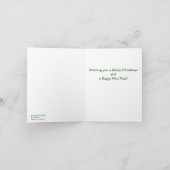 Hond met Maretak Feestdagen Kaart (Binnen)