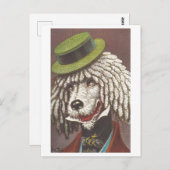  hond met Pet Briefkaart (Voorkant / Achterkant)