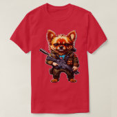 Hond met pistool t-shirt (Design voorkant)