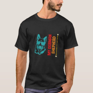 Hond met schuine kop Duitse Herdersmoeder 1 T-shirt
