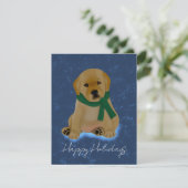 Hond Met Sjaal Kaart (Staand voorkant)