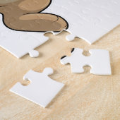 Hond met snoepjes Lollypop Legpuzzel (Zijkant)