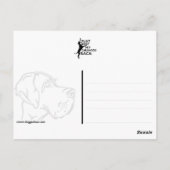 Hond met stijl: Doggen Briefkaart (Achterkant)