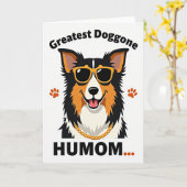 Hond met Stippen Beste Vriend Kaart (Gele Bloem)