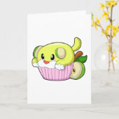 Hond met Taart Kaart (Gele Bloem)