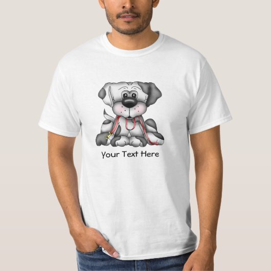 Hond met uitloop () t-shirt (Voorkant)
