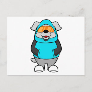 hond met zonnebril briefkaart
