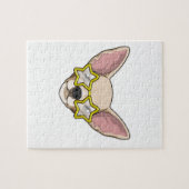 hond met zonnebril legpuzzel (Horizontaal)