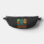 Hond Mijn Beste Vriend Retro Design Heuptasje (Liggend)