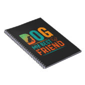 Hond Mijn Beste Vriend Retro Design Notitieboek (Rechterzijde)
