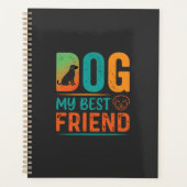 Hond Mijn Beste Vriend Retro Design Planner (Voorkant)