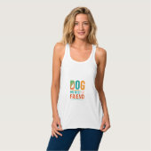 Hond Mijn Beste Vriend Retro Design Tanktop (Volledige Voorkant)