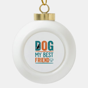 Hond Mijn Beste Vriend Vintage Hond Liefhebber Shi Keramische Bal Ornament