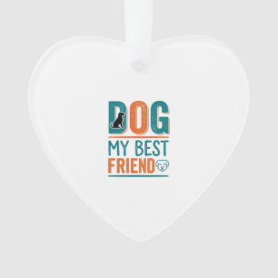 Hond Mijn Beste Vriend Vintage Hond Liefhebber Shi Ornament