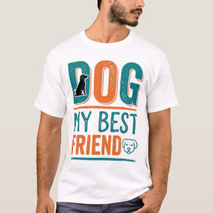 Hond Mijn Beste Vriend Vintage Hond Liefhebber Shi T-shirt