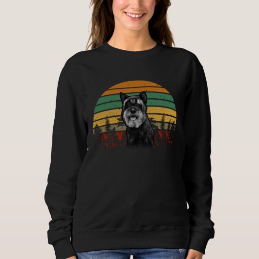 Hond Mini Schnauzer Vrouwen Miniatuur Schnauzer Trui (Voorkant)