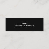 Hond Mini Visitekaartje (Achterkant)