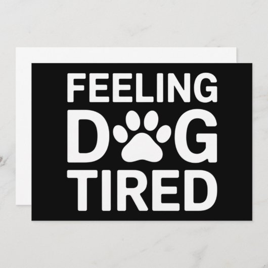 Hond Moe Kaart (Voorkant / Achterkant)