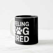 Hond Moe Tweekleurige Koffiemok (Voorkant links)