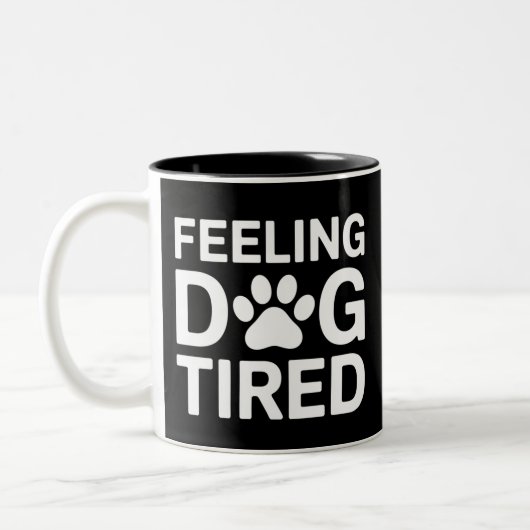 Hond Moe Tweekleurige Koffiemok (Links)
