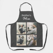 Hond Moeder 4 Fotosjabloon Schort (Voorkant)