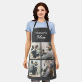 Hond Moeder 4 Fotosjabloon Schort (Gedragen)