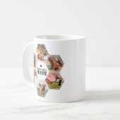Hond Moeder Aangepaste Foto Collage met Naam Koffiemok (Voorkant links)