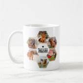 Hond Moeder Aangepaste Foto Collage met Naam Koffiemok (Links)