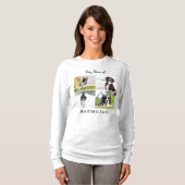 Hond Moeder Aangepaste Foto Collage T-shirt (Voorkant volledig)