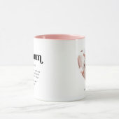 Hond Moeder Aangepaste Foto en Tekst Mok (Midden)