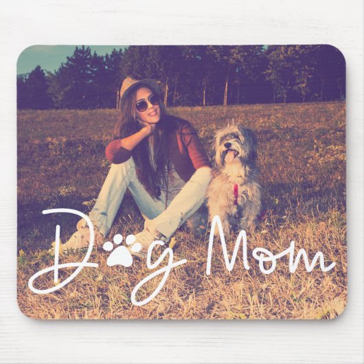 Hond Moeder Aangepaste Foto Muismat (Voorkant)